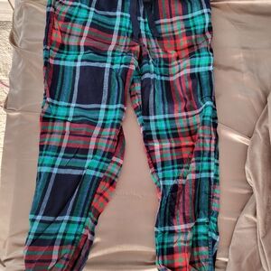 Aerie Plaid Pajama Pants - Red, Green, and Blue